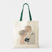 Schattige paar aangepaste foto tote bag (Achterkant)
