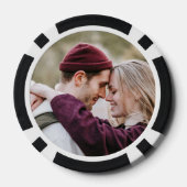 Schattige paar foto poker chips (Achterkant)