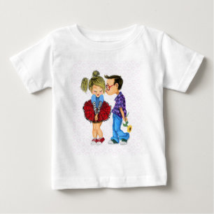 Schattige Paar Grappig Baby T-shirt