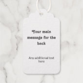 Schattige paar Pretzel vormt eigen tekst aan beide Cadeaulabels (Achterkant)