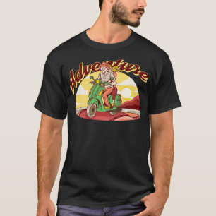 Schattige Paar Rijden een Scooter 1 T-shirt