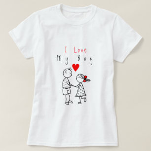 Schattige paar T-shirt met tekst -