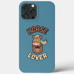 Schattige paard op zak iPhone 13 pro max hoesje