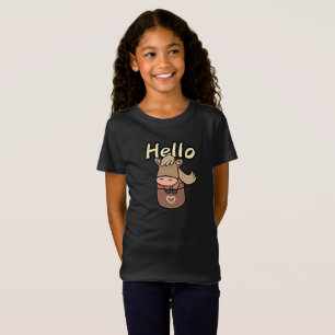 Schattige paard op zak t-shirt