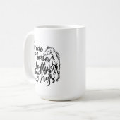 schattige paardenliefhebbers word art Koffie Mok (Voorkant links)