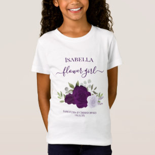 Schattige Paarse Boho Rozen Bloemenmeisje Cadeau B T-shirt