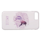 schattige paarse eenhoorn Case-Mate iPhone case (Achterkant (Horizontaal))