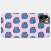 Schattige Paarse hart taart patroon Case-Mate iPhone Case (Achterkant (horizontaal))