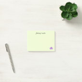 Schattige paarse octopus groen post-it® notes (Kantoor)