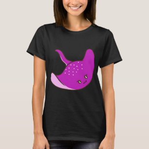Schattige paarse pijlstaartrog t-shirt