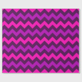 Schattige Paarse roze Chevrons inpakpapier (Vlak)