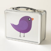 schattige paarse vogel (Achterkant)