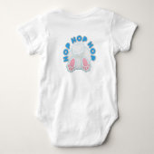 Schattige paasbunny Baby Bodysuit (Achterkant)