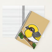 Schattige Palila Notitieboek (Binnen)