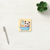 Schattige Panda Bathtime Notitieboek Post-it® Notes (Kantoor)