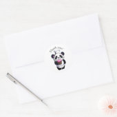 Schattige Panda Beer Dank u Sticker (Envelop)