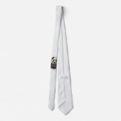 Schattige Panda Beer Eten Bamboe Stropdas (Achterkant)