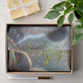 Schattige Panda Beer Eten Bamboe Tissuepapier (Geschenk)