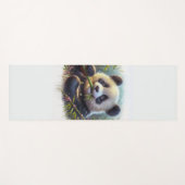 Schattige Panda Beer Eten Bamboe Yogamat (Voorkant (horizontaal))