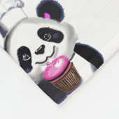 Schattige Panda Beer Fleece Deken (Hoek)