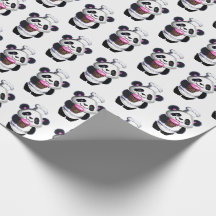 Schattige Panda Beer inpakpapier