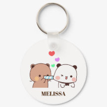 Schattige Panda Beer Liefde Monogram