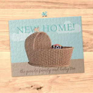 Schattige Panda Beer Nieuw Home Jigsaw Puzzel