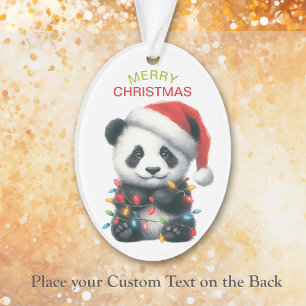 Schattige Panda Beer String Lights Kinder Christma Ornament