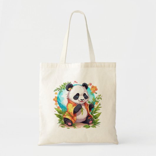 Schattige panda canvas tas ontwerp (Voorkant)
