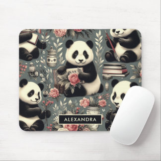Schattige Panda Floral Muismat