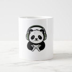 Schattige Panda Gamer - Kawaii Gaming Panda met Ho Extra Grote Beker
