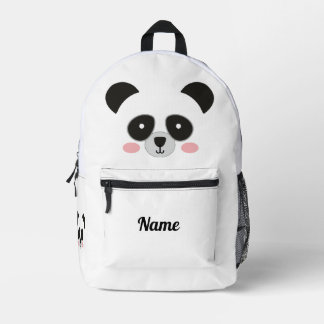 Schattige Panda Gepersonaliseerd Gepersonaliseerd Bedrukte Rugzak