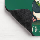 Schattige Panda Knuffelen Bamboe Schattige Cartoon Muismat (Hoek)