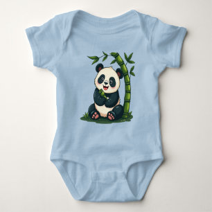Schattige Panda Knuffelen Bamboe Schattigee Cartoo Romper