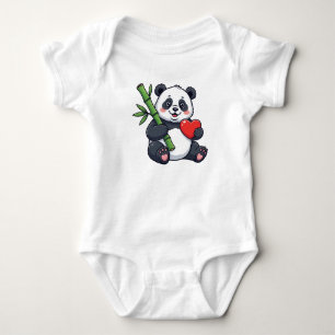 Schattige Panda met Bamboe Kinderjurk – Aardige An Romper