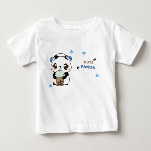 Schattige Panda met Bubble Tea (Voorkant)