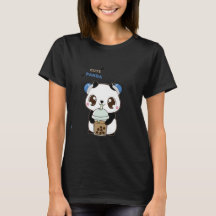 Schattige Panda met Bubble Tea