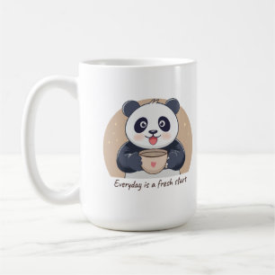 Schattige Panda met Koffie Koffiemok