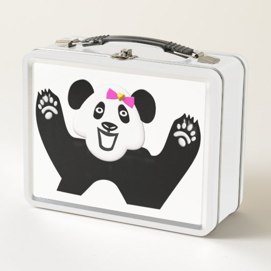 Schattige Panda met roze Bow (Voorkant)