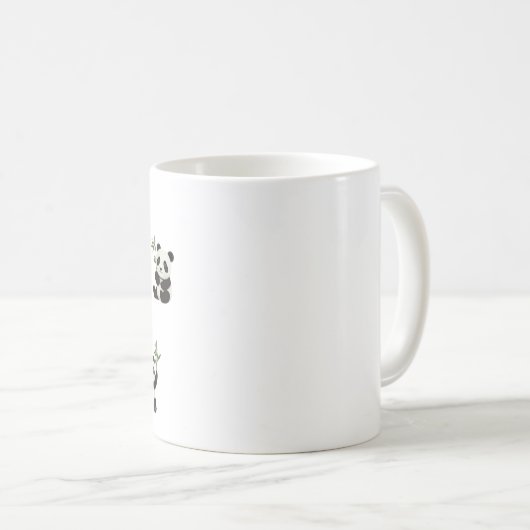 Schattige Panda Mok met Bamboo Design Cup (Voorkant rechts)
