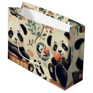 Schattige Panda naadloos schilderen Groot Cadeauzakje