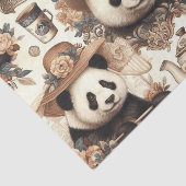 Schattige Panda naadloos schilderen Tissuepapier (Detail)