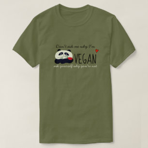 Schattige Panda Vegan T-shirt