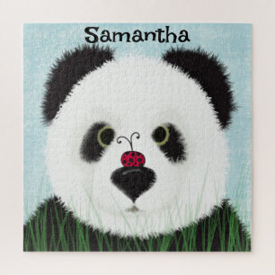 Schattige Pandabeer Legpuzzel