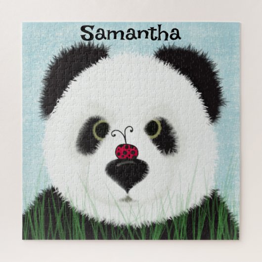 Schattige Pandabeer Legpuzzel (Verticaal)