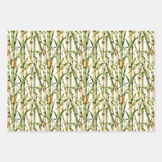 Schattige panda's en bamboe inpakpapier vel (Voorkant 2)