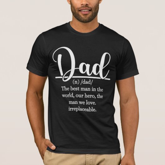 Schattige Papa Definitie T-shirt (Voorkant)