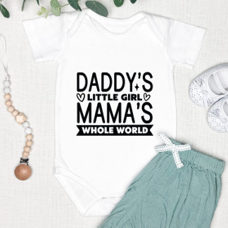 Schattige papa's kleine meisje romper