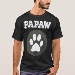 Schattige PAPAW Papa Poot Afdruk Slogan voor Hem H T-shirt