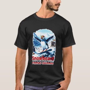 Schattige Papegaaiduik Sneeuwsboardavontuur T-shirt